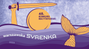 Grafika informująca o 48. Konkursie Recytatorskim Warszawska Syrenka
