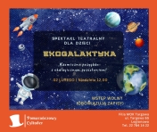 Grafika informująca o spektaklu dla dzieci