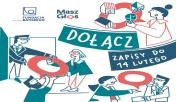 Grafika informująca o programie dla lokalnej społeczności
