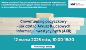 Grafika informująca o webinarium CEDUR dla inwestorów