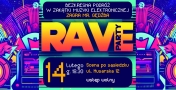 Plakat informujący o Rave party w Scenie
