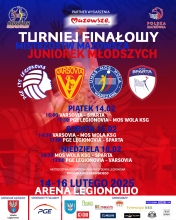 Plakat informujący o turnieju kadetek