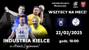 Plakat informujący o meczu piłki ręcznej