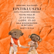 Grafika informująca o przedstawieniu dla dzieci