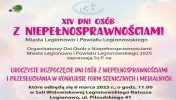 Plakat informujący o uroczystym otwarciu XIII Dni Osób z Niepełnosprawnościami