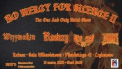 Plakat informujący o koncercie No Mercy
