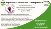 Plakat informujący o spotkaniach amazonek.