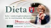 Grafika informująca o otwartym wykladzie dietetycznym