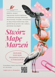Grafika informująca o warsztatach tworzenia mapy marzeń