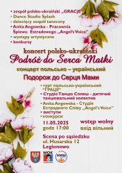 Szaro rózówy plakat z napisami i elementami kwiatów