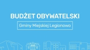 Grafika ozdobna z napisem budżet obywatelski