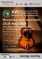 plakat w brązowym kolorze z napisami i wiolonczelą