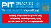 Grafika ozdobna z napisem pit opłaca się w Legionowie