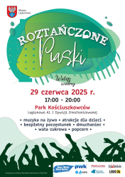 Biało zielony plakat z napisami