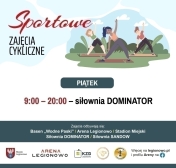 Grafika informująca o zajęciach w ramach Sportowe zajęcia cykliczne