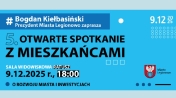 Grafika promujące otwarte spotkanie z prezydentem