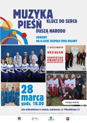 plakat z zespołami pieśni