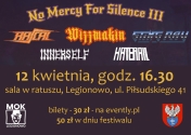 plakat, czarne tło, żółte i białe napisy