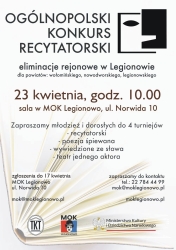 plakat opis wydarzenia na jasnoszarym tle