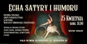 plakat scena teatru z kurtyną na środku sceny baletnica z hula hop