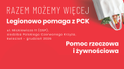białe napisy na czerwonym tle