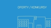Grafika ozdobna z napisem oferty/konkursy