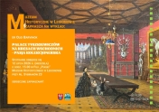 plakat po lewej pomarańczowe tło i biały napis - opis wydarzenia, po prawej stronie obraz