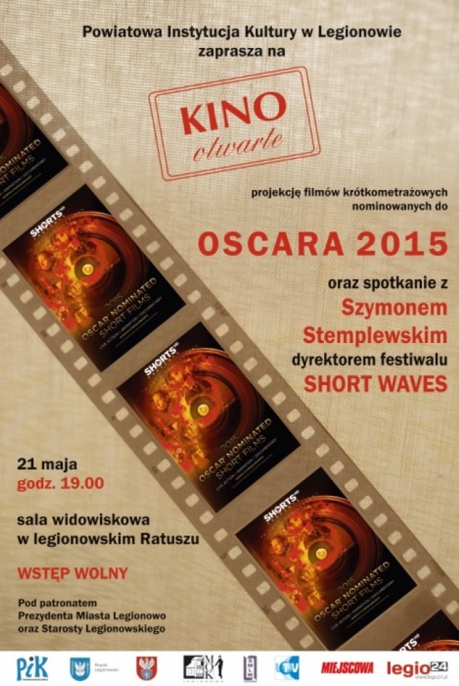 Plakat z zaproszeniem na kino otwarte