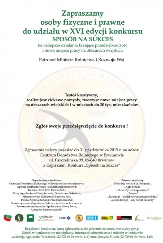 Plakat informacyjny akcji