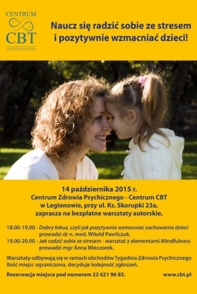 Plan warsztatów z okazji Dnia Zdrowia Psychicznego