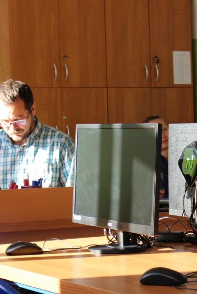 Zdjęcie: pokazowa lekcja informatyki w ZS1