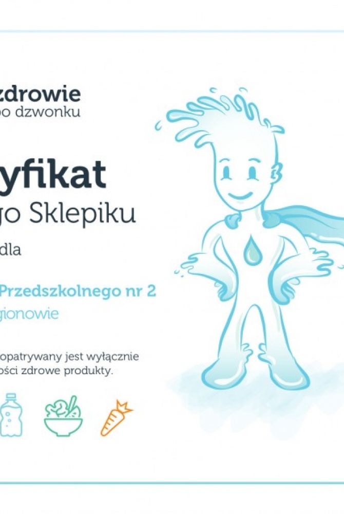 Certyfikat dla ZSP nr 2