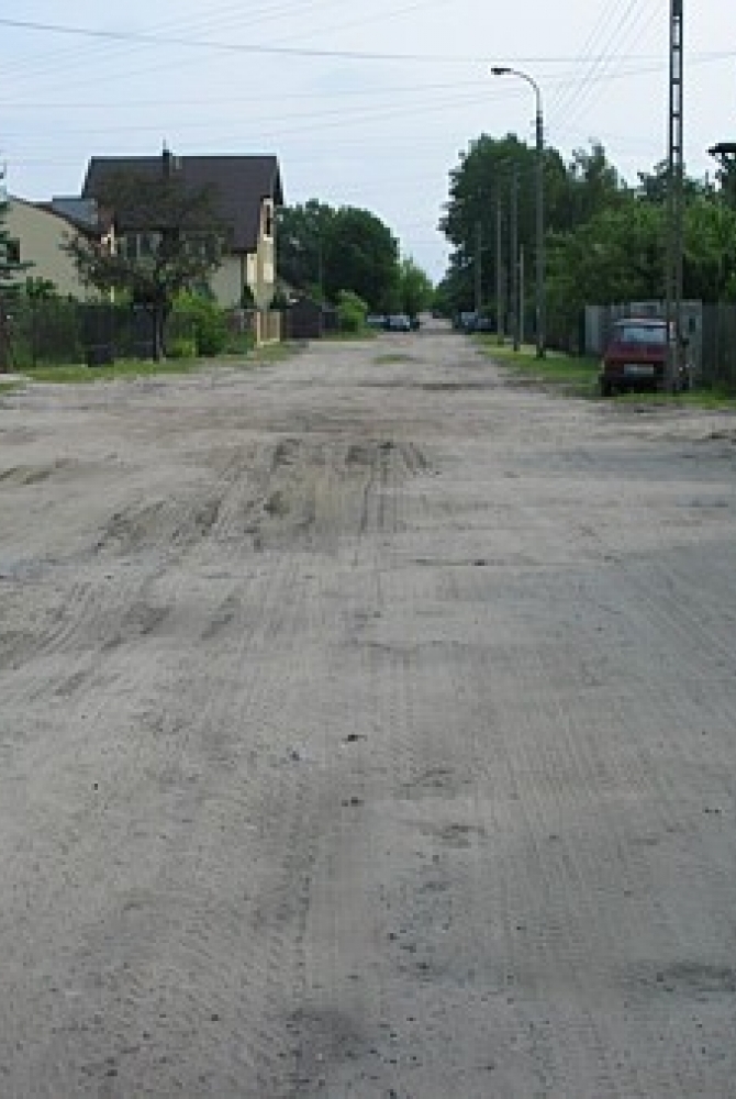 Ulica Bolesława Chrobrego przed budową