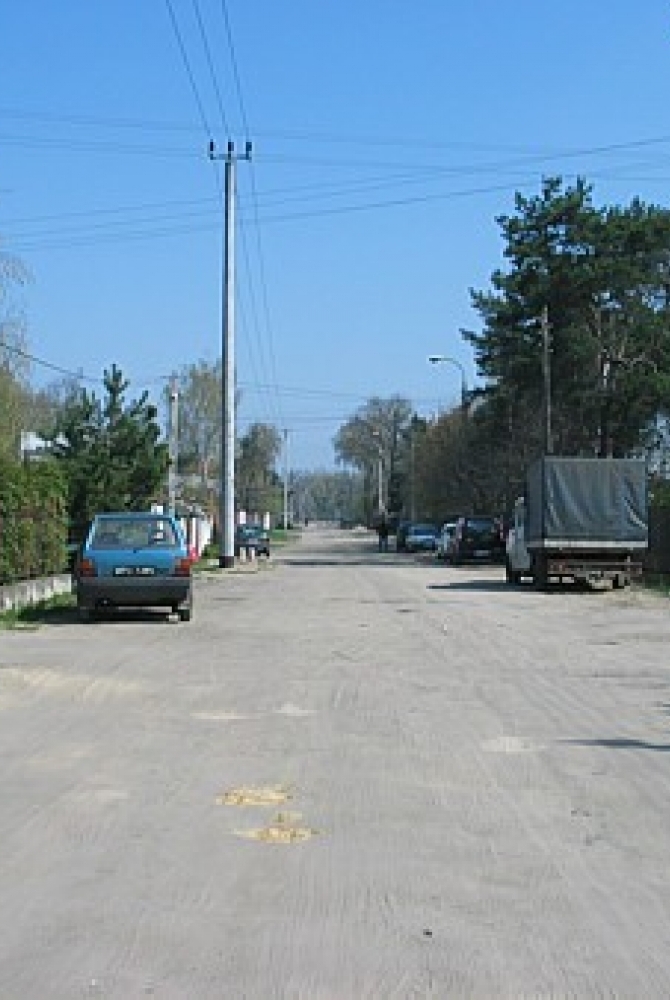 Ulica Krasińskiego przed przebudową Ulica Krasińskiego przed przebudową
