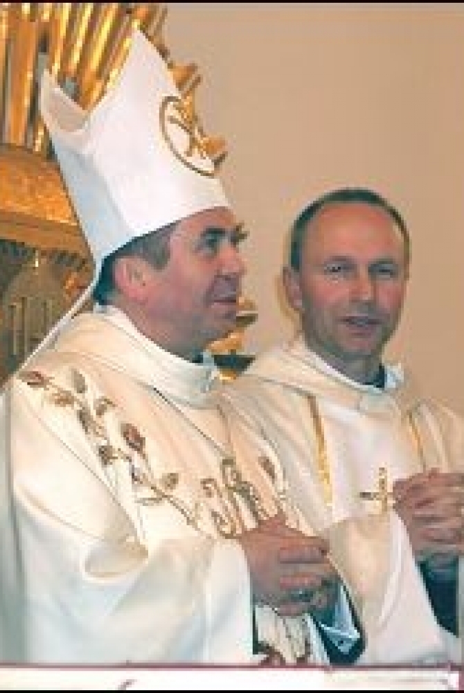 bp Tadeusz Płoski i ks. Kazimierz Krużel