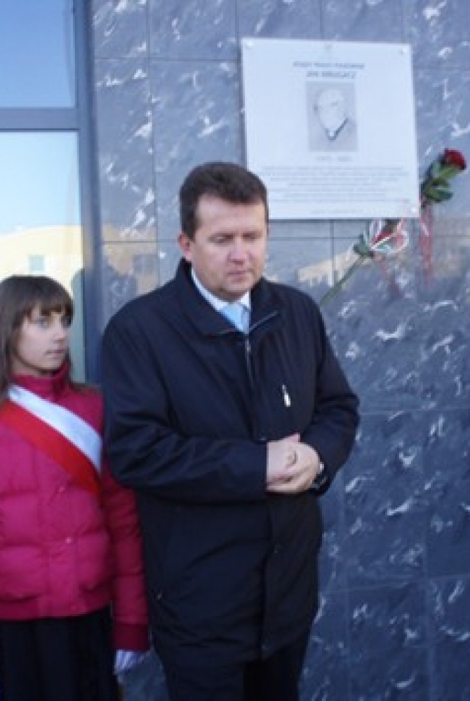 Odsłonięcie tablicy księdza pułkownika Jana Mrugacza