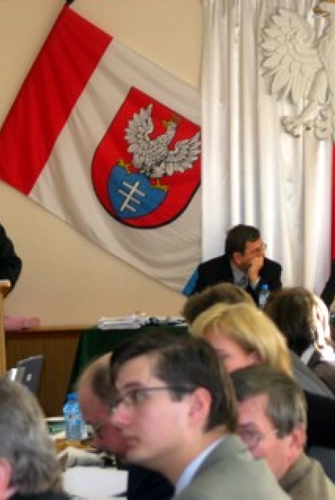 Prezydent Zadrożny otwierający debatę budżetową