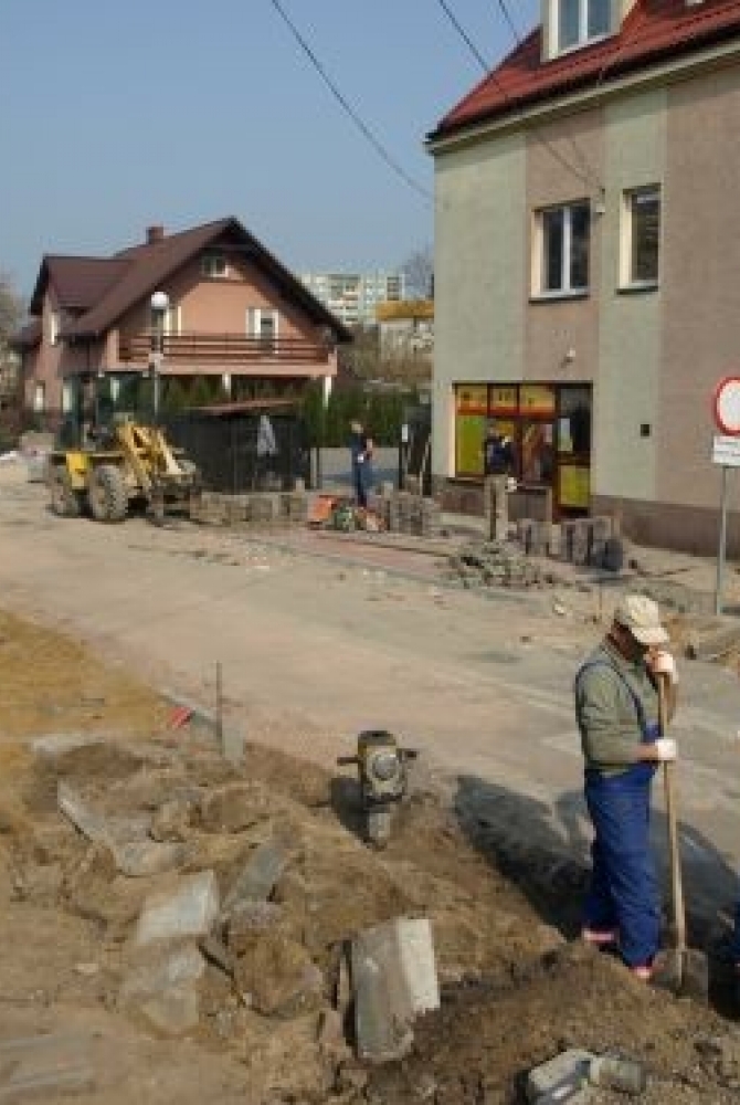 prace nad modernizacją ul. Ogrodowej