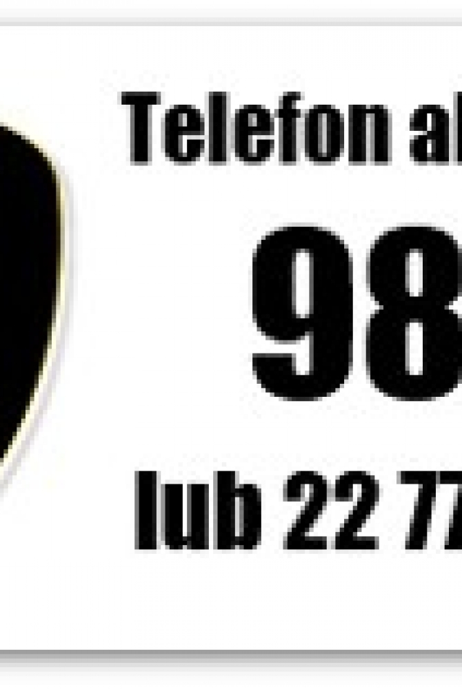 Grafika wyróżniająca Straży Miejskiej z numerem alarmowym 986