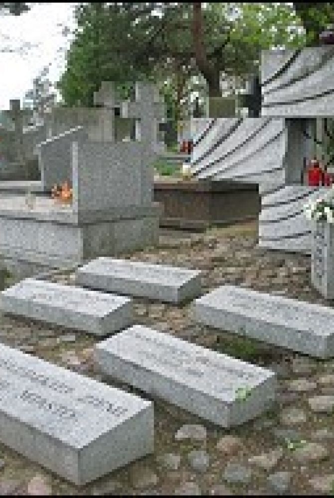 Symboliczna kwatera żołnierzy Armii Krajowej zmarłych w obozie NKWD w Borowiczach