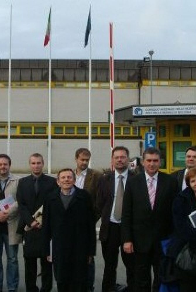 Zastępca Prezydenta Lucjan Chrzanowski (trzeci od lewej) wraz z innymi uczestnikami wyjazdu studyjnego