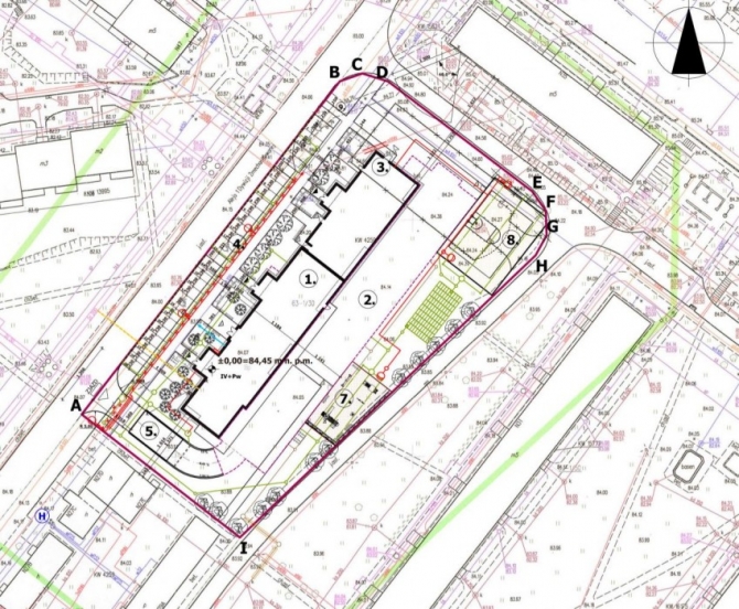 Plan budynku, który powstanie na Os. Piaski