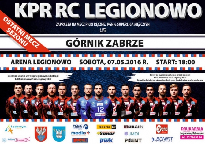 Baner z reprezentantmaki KPR RC Legionowo