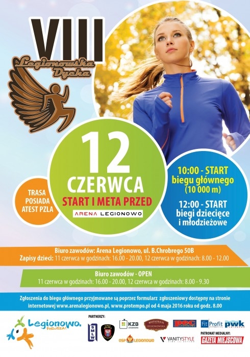 Plakat VIII Legionowskiej Dychy