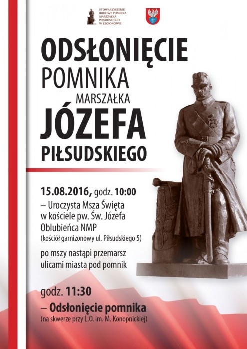 Plakat promujący odsłonięcie pomnika