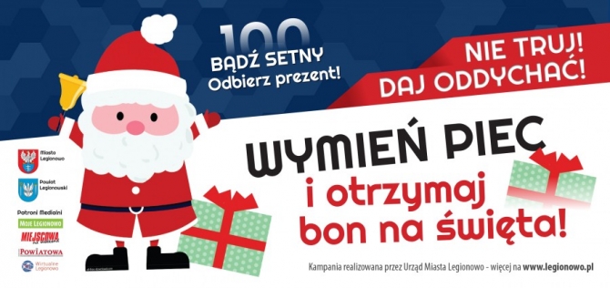 Baner promujący akcję wymień piec