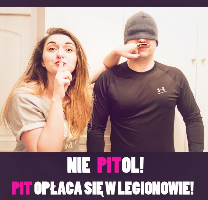 MEM, który wygrał konkurs na mema promującego Akcje Płać Podatki w Legionowie!