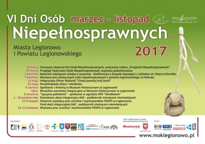 Plakat na VI Dni Osób Niepełnosprawnych