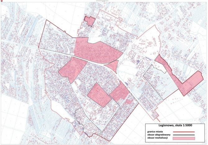 Mapa obszaru zdegradowanego i obszaru rewitalizacji
