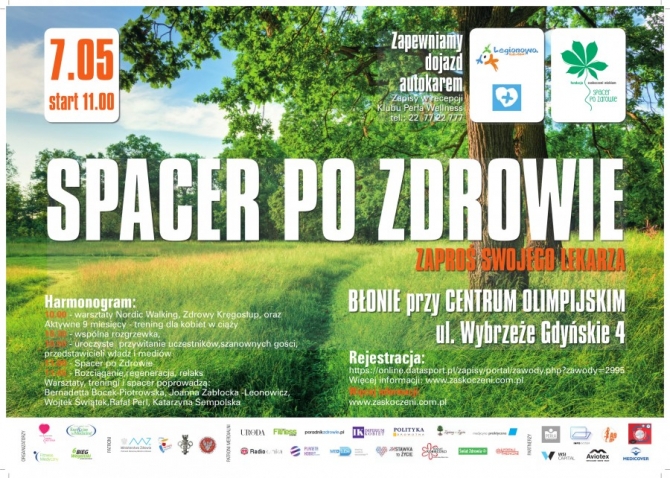 Plakat akcji: Spacer po Zdrowie